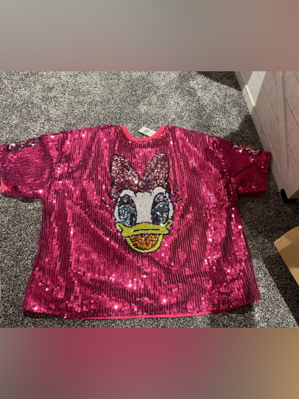 Disney Pink Sequin Top